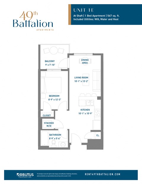a floor plan of a bedroom apartment